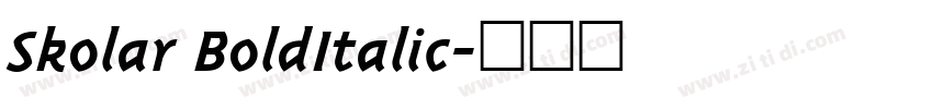 Skolar BoldItalic字体转换